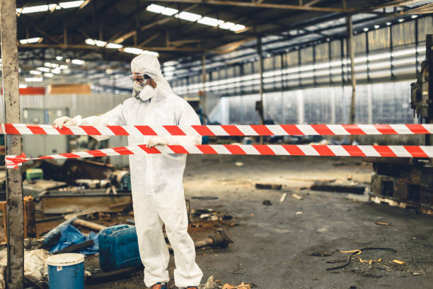 Professional Biohazard technician working in Hanalei, HI